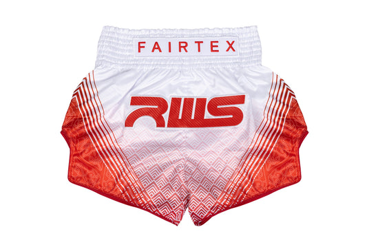 Fairtex x RWS Muay Thai Shorts (Rajadamnern World Series White)