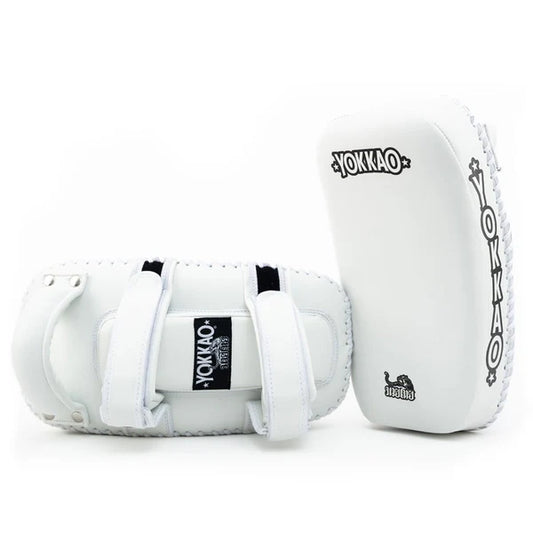 Kicking pads Microfiber White