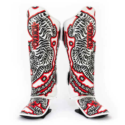 SAK YANT Shin Guards White