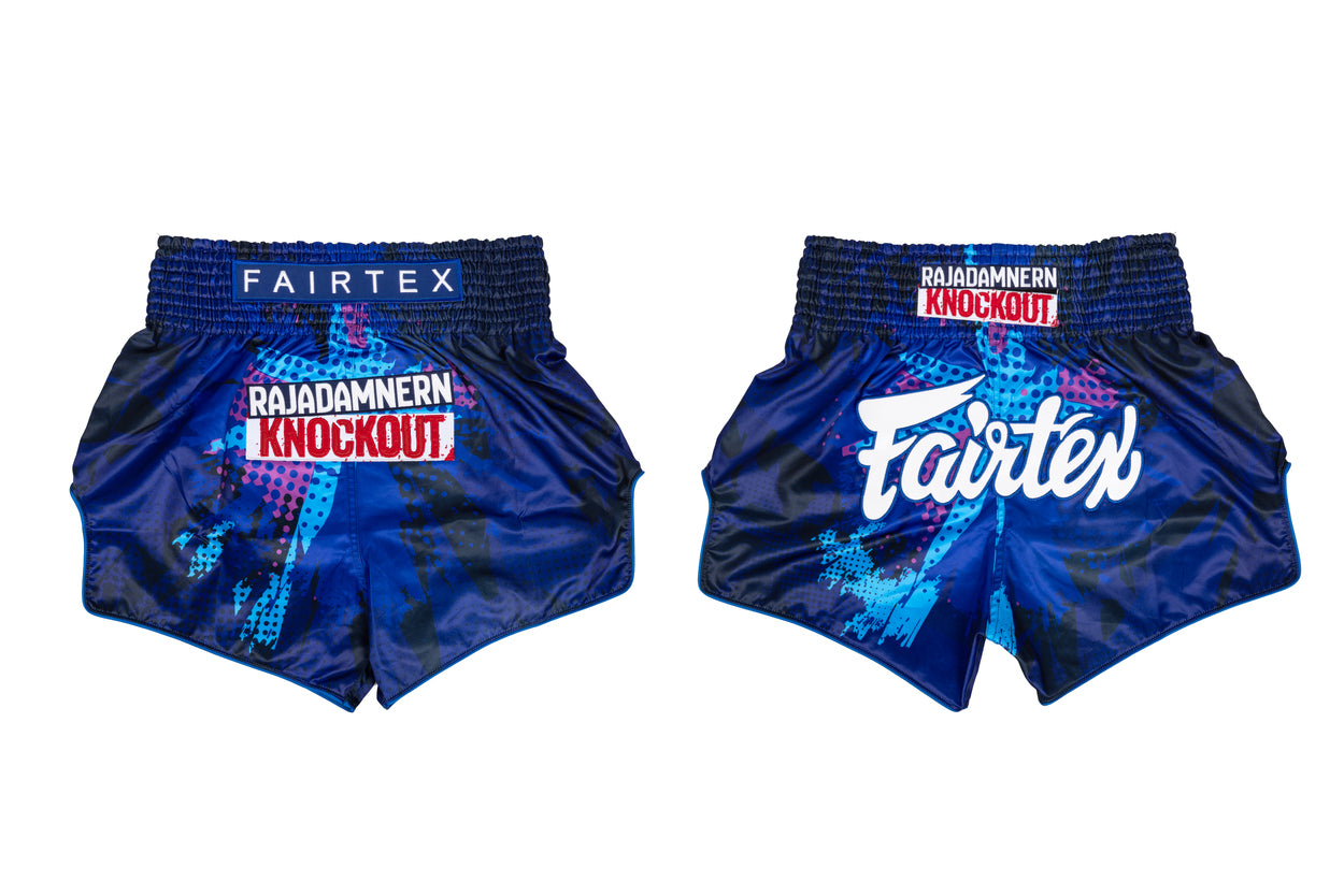 Fairtex x RKO Muay Thai Shorts Blue