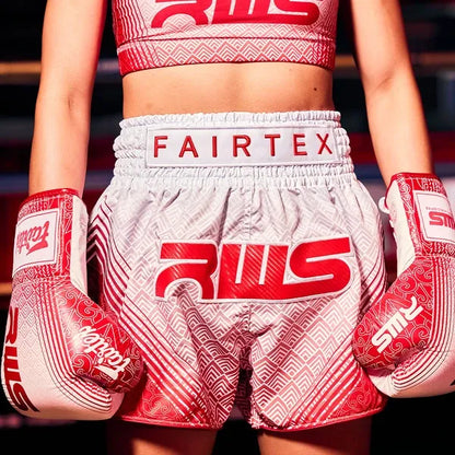 Fairtex x RWS Muay Thai Shorts  (Rajadamnern World Series White)