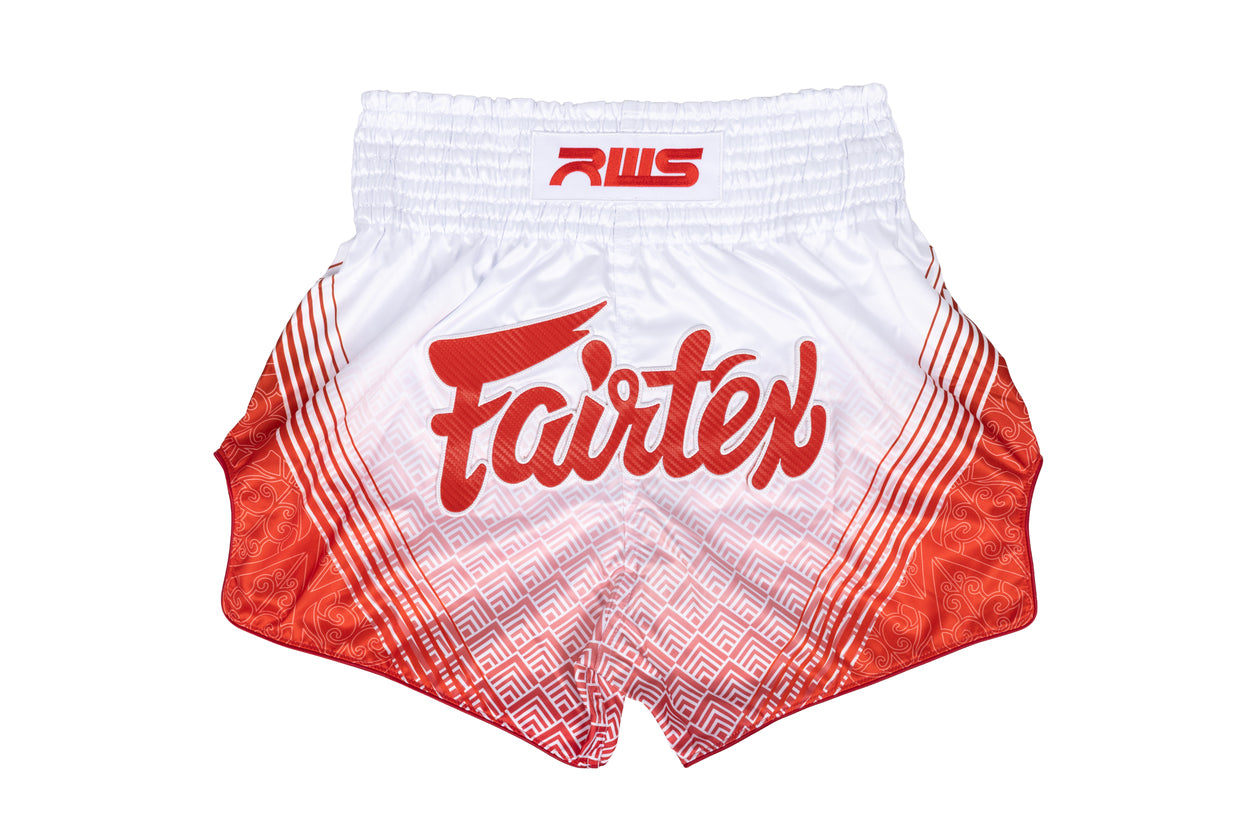 Fairtex x RWS Muay Thai Shorts  (Rajadamnern World Series White)