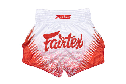 Fairtex x RWS Muay Thai Shorts  (Rajadamnern World Series White)