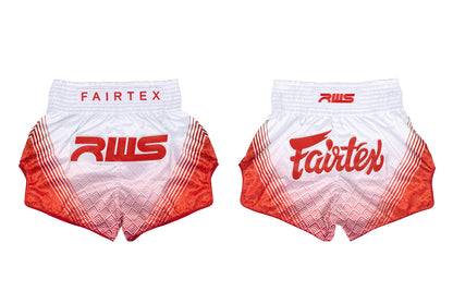 Fairtex x RWS Muay Thai Shorts  (Rajadamnern World Series White)