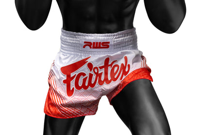 Fairtex x RWS Muay Thai Shorts  (Rajadamnern World Series White)