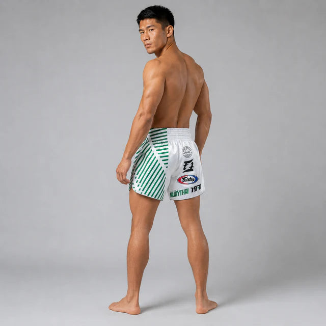 Fairtex Muay Thai Shorts - BS1923 Racer White