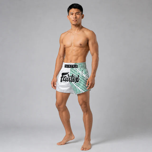 Fairtex Muay Thai Shorts - BS1923 Racer White
