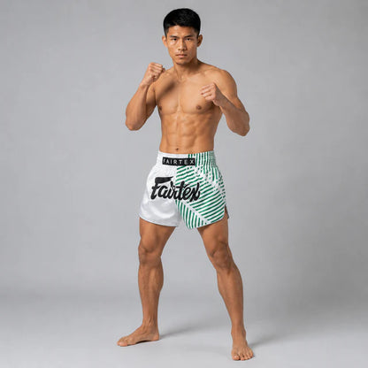Fairtex Muay Thai Shorts - BS1923 Racer White