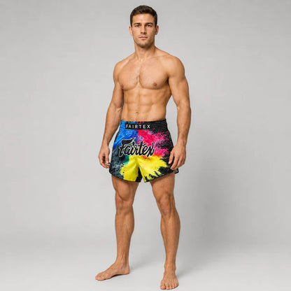 Fairtex Muay Thai Shorts - BS1938 Black Acid Jazz