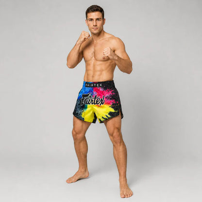 Fairtex Muay Thai Shorts - BS1938 Black Acid Jazz