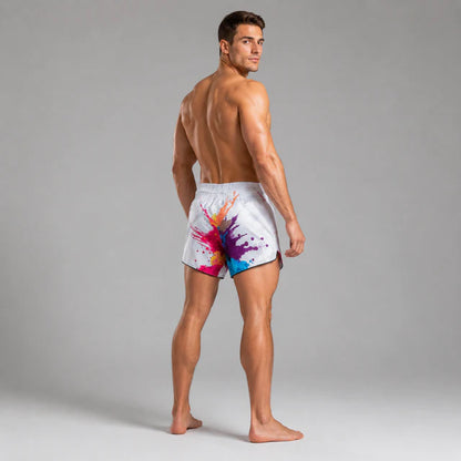 Fairtex Muay Thai Shorts - BS1939 White Funky Soul