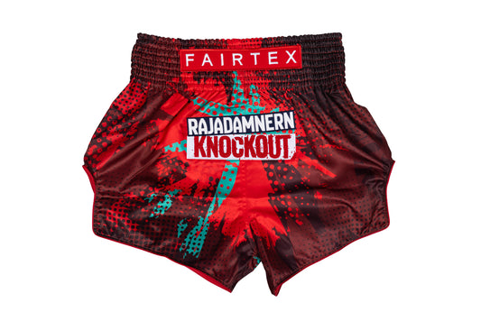 Fairtex x RKO Muay Thai Shorts Red
