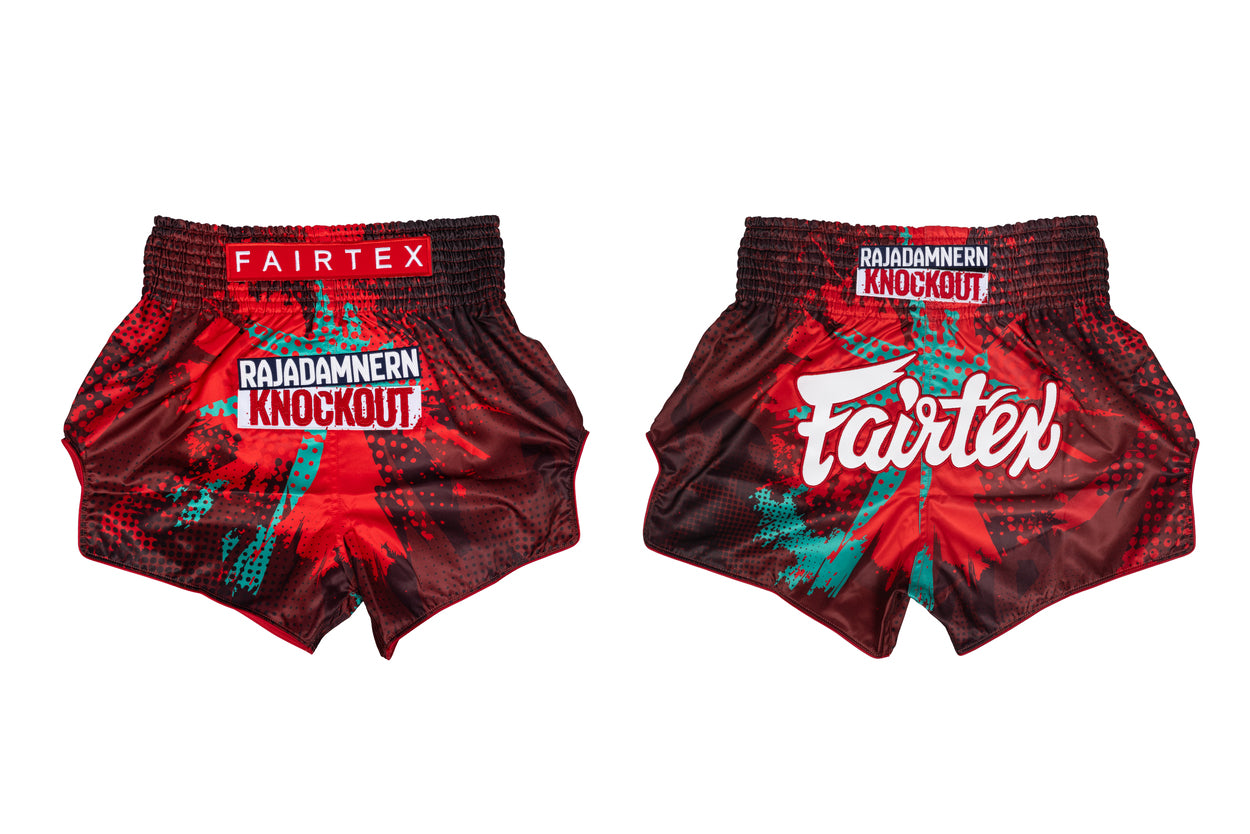 Fairtex x RKO Muay Thai Shorts Red