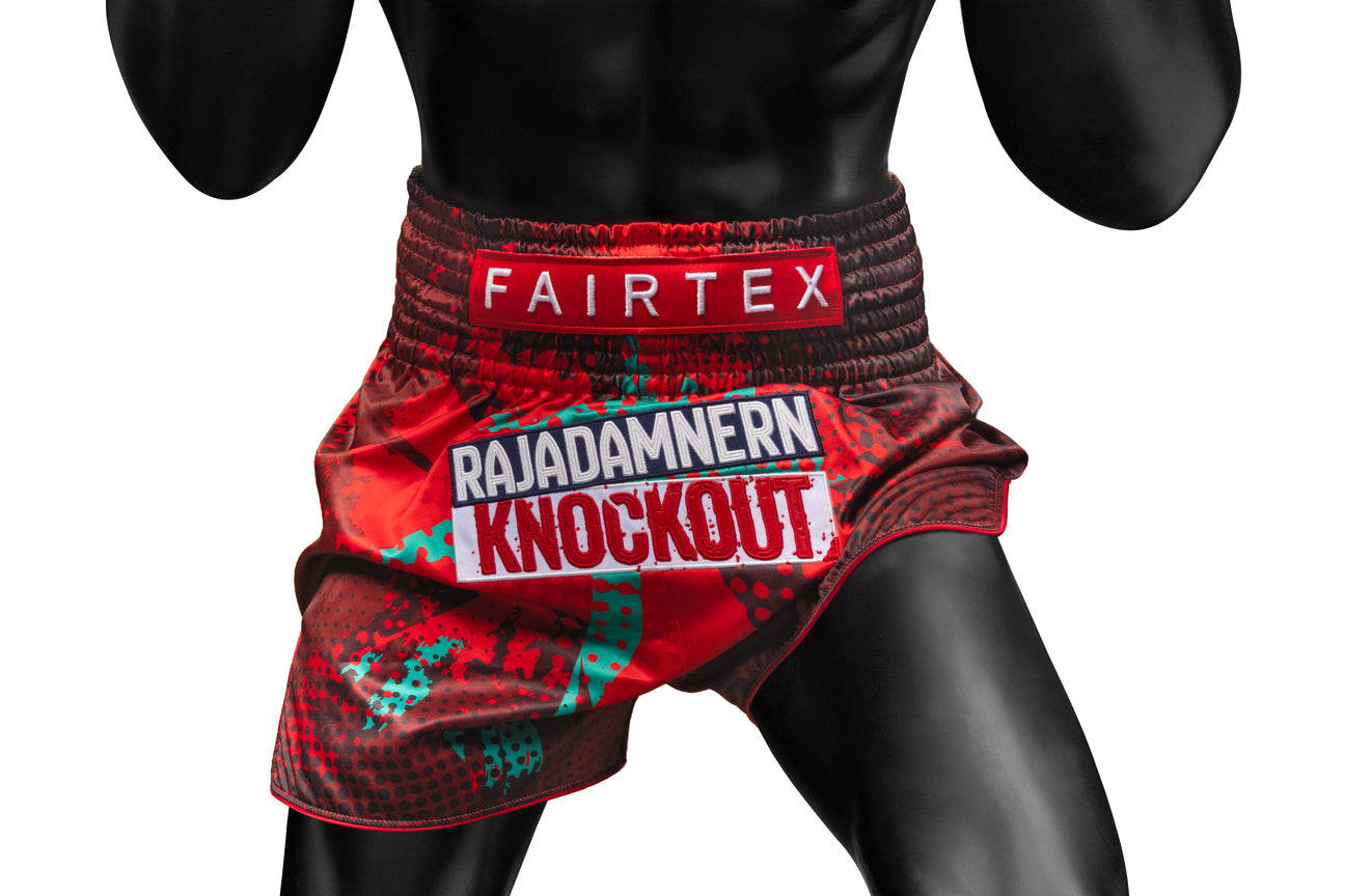 Fairtex x RKO Muay Thai Shorts Red