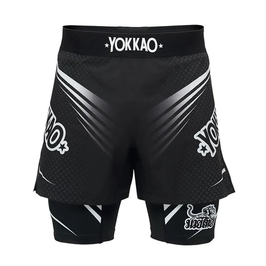 Dual Fight Shorts Black
