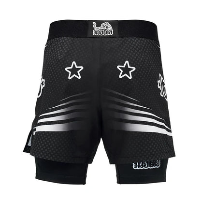 Dual Fight Shorts Black