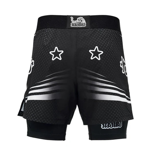 Dual Fight Shorts Black