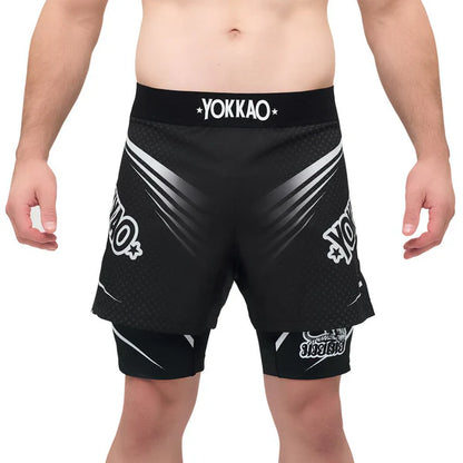 Dual Fight Shorts Black