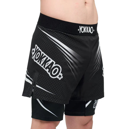 Dual Fight Shorts Black