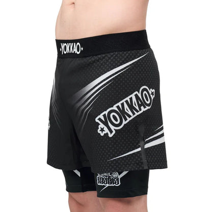 Dual Fight Shorts Black