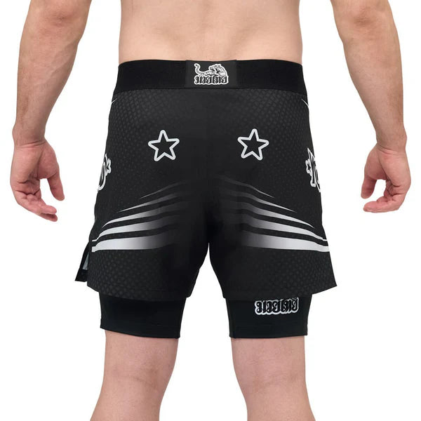 Dual Fight Shorts Black