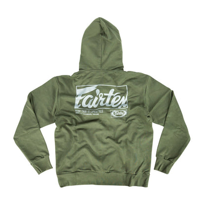 Sweat Full Zip Olive Hoodie