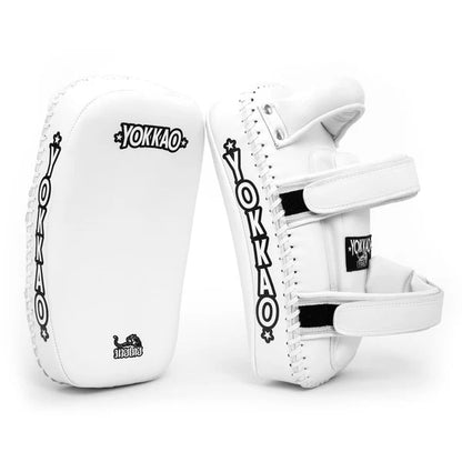 Kicking pads Microfiber White