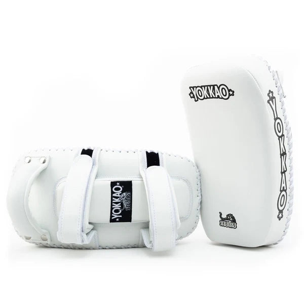 Kicking pads Microfiber White