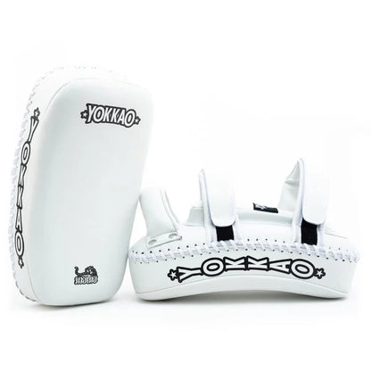Kicking pads Microfiber White