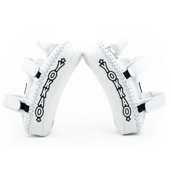 Kicking pads Microfiber White