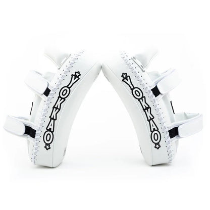 Kicking pads Microfiber White