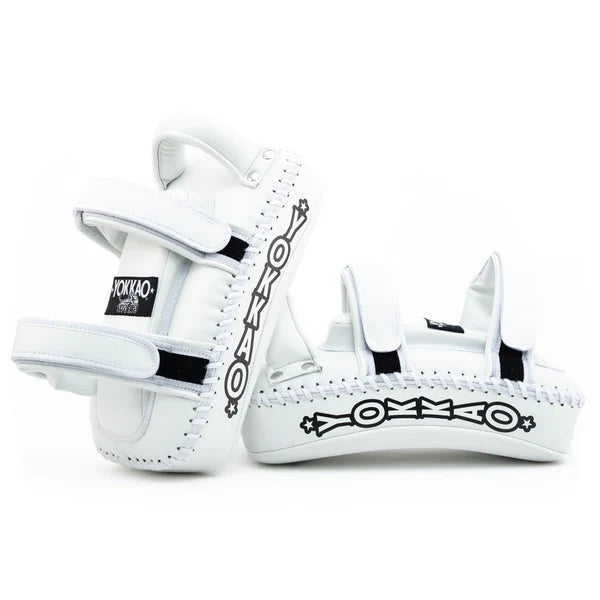 Kicking pads Microfiber White