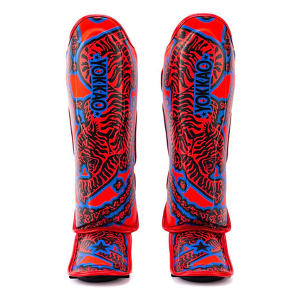 SAK YANT Shin Guards Red