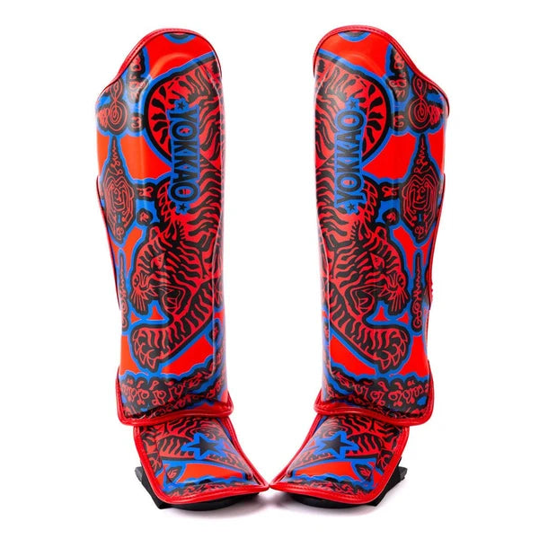 SAK YANT Shin Guards Red