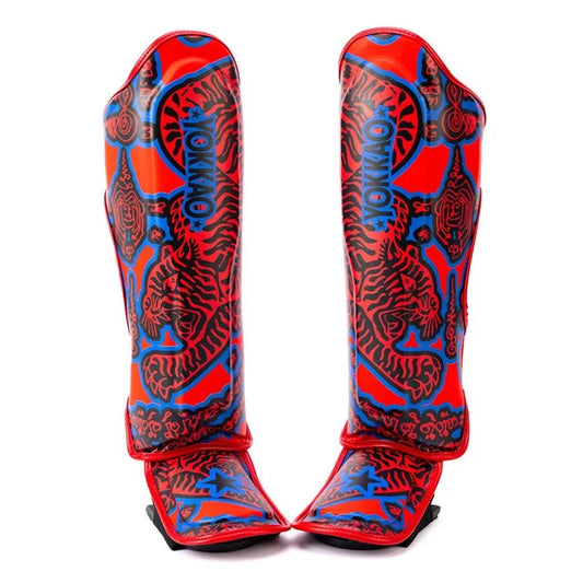 SAK YANT Shin Guards Red