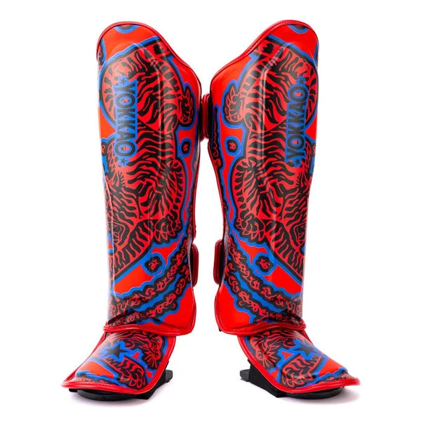 SAK YANT Shin Guards Red