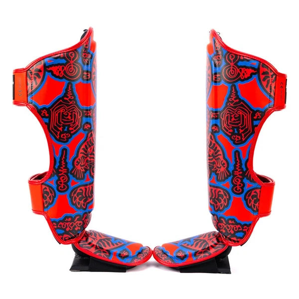 SAK YANT Shin Guards Red