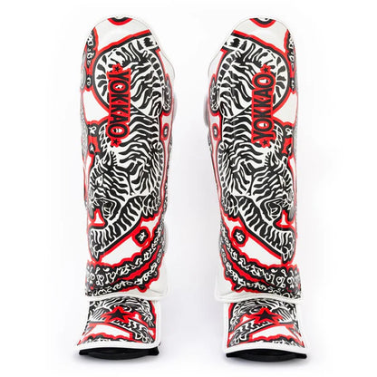 SAK YANT Shin Guards White