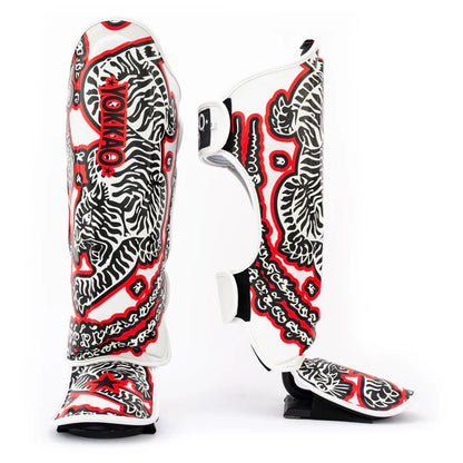 SAK YANT Shin Guards White