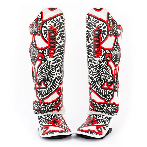 SAK YANT Shin Guards White