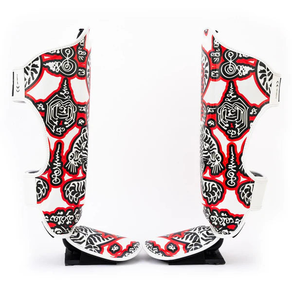 SAK YANT Shin Guards White
