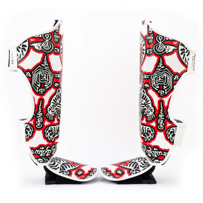 SAK YANT Shin Guards White