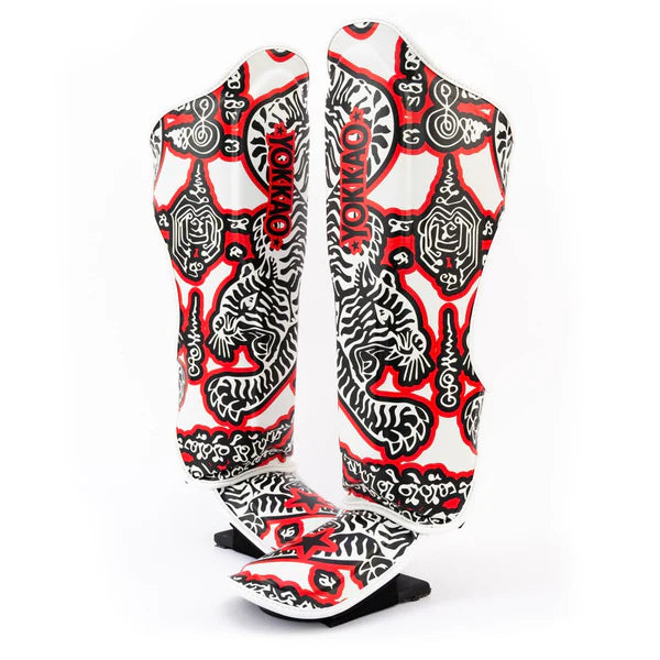 SAK YANT Shin Guards White