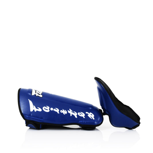 Detachable In-Step Shin Blue Pads