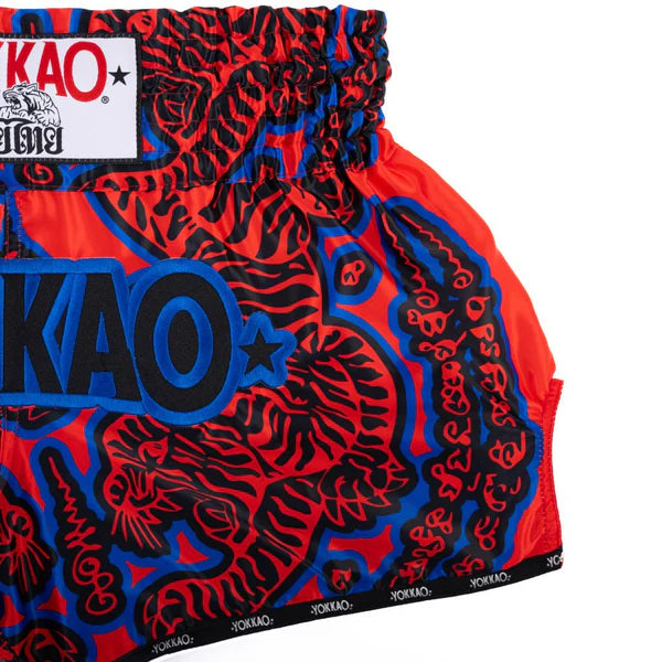 SAK YANT Muay Thai Shorts Red