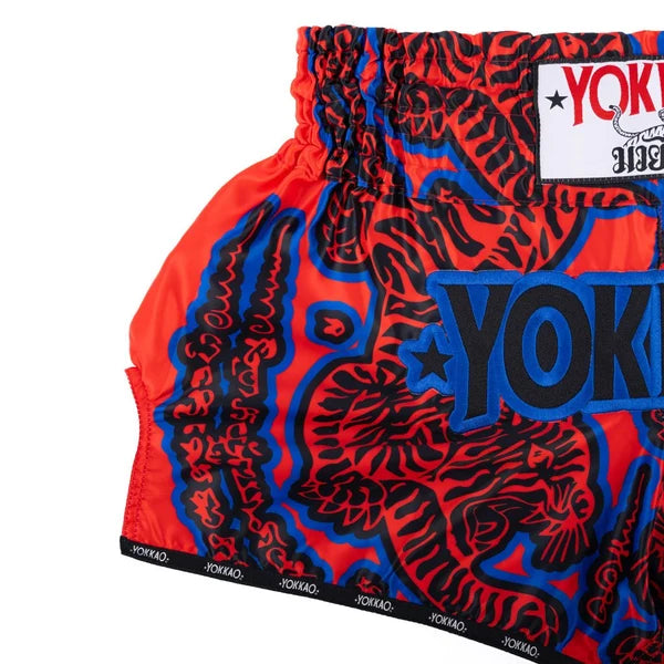 SAK YANT Muay Thai Shorts Red