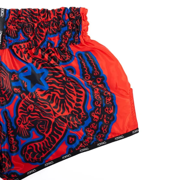 SAK YANT Muay Thai Shorts Red