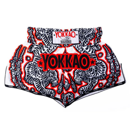 SAK YANT Muay Thai Shorts White