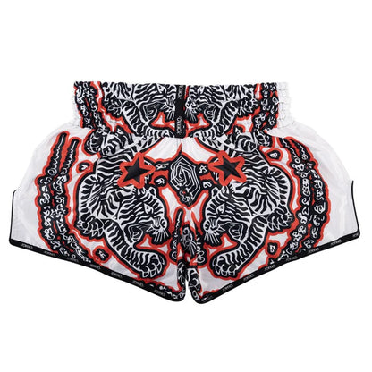 SAK YANT Muay Thai Shorts White
