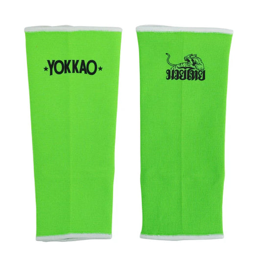 Muay Thai Ankle Guards Neon Green
